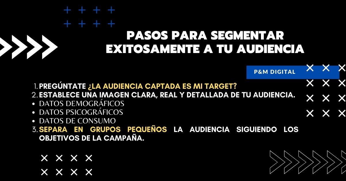 Pasos para segmentar a tu audiencia